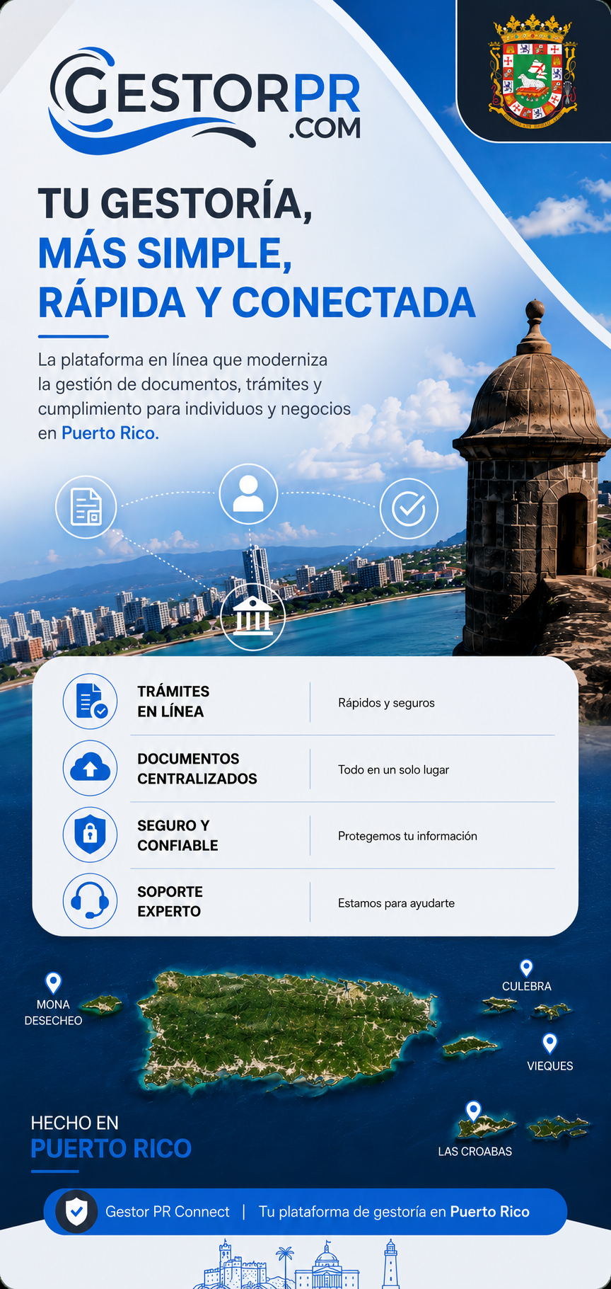 GestorPR — Tu gestoría, más simple, rápida y conectada en Puerto Rico