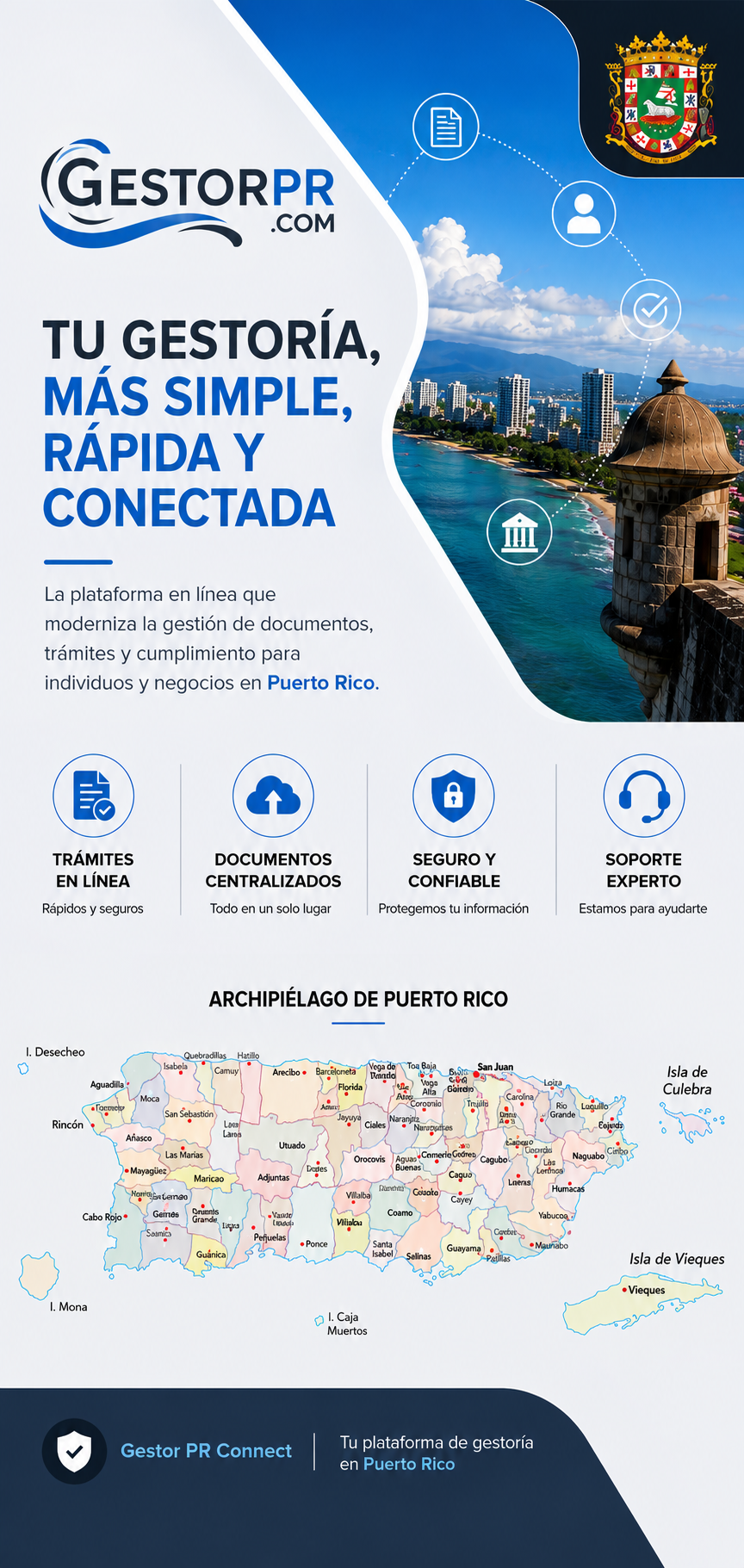 GestorPR — Tu gestoría, más simple, rápida y conectada en Puerto Rico